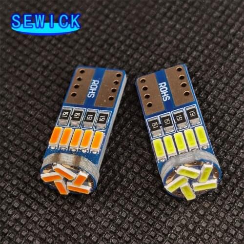 100pcs T10 15 SMD 4014 Chips Led W5W 194 Car styling Side Wedge Map door reading Tail Light Lamp Bulb White DC 12V