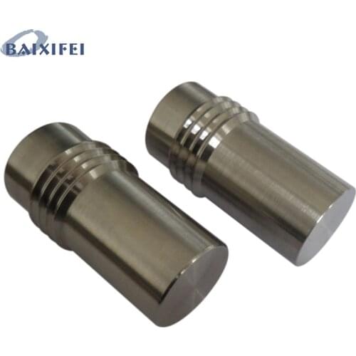 2 Pcs D19mm Stainless Steel Curtain Rod Decorative Head Cylinder, Curtain Accessories Finials for Window Decoration