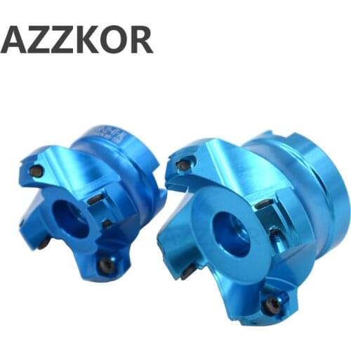 45 Angle KM12 Face Aluminium Plane Head End Mill Milling Cutter SEKT1204 Insert Wholesale CNC Machine High Hardness Tools 4Flute