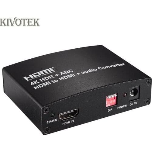 4Kx2K HDMI2.0a to HDMI+R/L Audio+Coaxial Audio+Optical Audio Converter Adapter,ARC/CEC,HDR For Speaker PC DVD HDTV Free Shipping