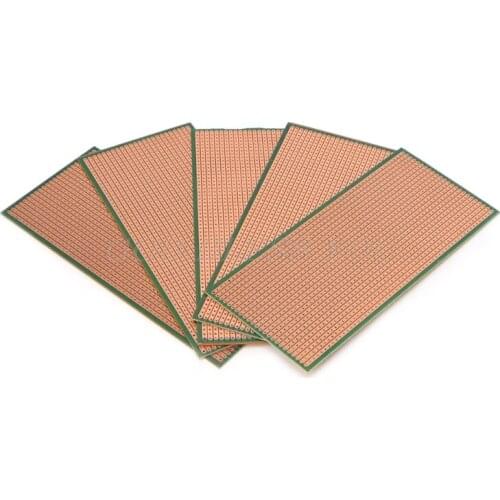 5Pcs 6.5x14.5cm Stripboard Veroboard Uncut PCB Platine Single Side Circuit Board Drop Shipping