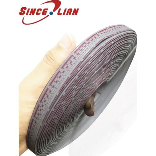 7P Flat Ribbon Cable UL2468 26AWG LED Display Screen 2.54mm Red And White PVC Ribbon Cable PVC Tinned Copper Transmission Wire