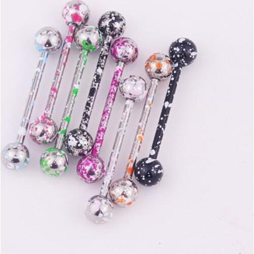 8pcs/set Helix Lip Labret Tongue Nose Septum Barbell Bar Stud Piercing Stainless Steel Cartilage Tragus Piercing Body Jewelry