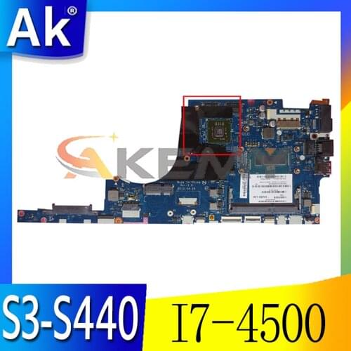 Akemy VIUS5 LA-9761P Is Suitable For Lenovo Thinkpad S3-S440 V4400U Laptop Motherboard CPU I7 4500 4510U GPU HD8670M 100% Test