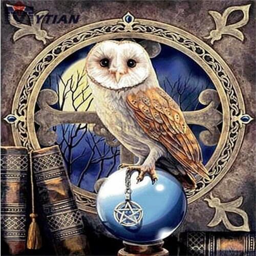 Ancient Books Owl Diamond Painting Kit Full Square/Round Drill 5D Diamond Embroidery Cross Stitch Wall Sticker Home Decoration