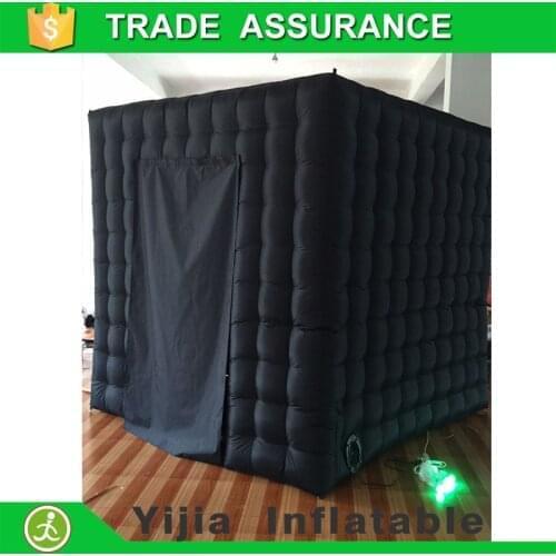 Free shipping oxford material inflatable photo booth black color photo booth backdrop