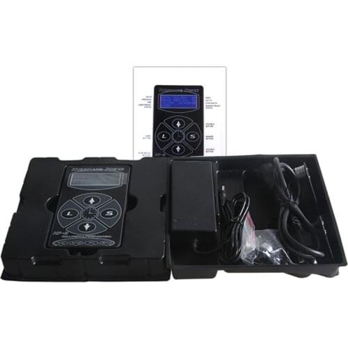Black HP-2 Digital LCD Tattoo Power Supply Hurricane Rotary Tattoo Machine Tattoo Supplies Permarent Makeup Tattoo Power Supply