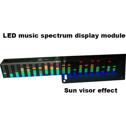 Colorful LED Music Spectrum Display Analyzer 20 Segments 10 Levels MP3 PC Amplifier Audio Level Indicator Music