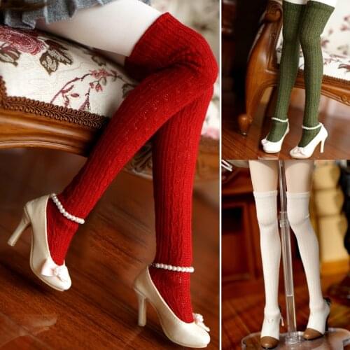 D03-P463 children toy BJD DD SD MSD 1/6 1/4 1/3 dolls Accessoriess winter Mid-length socks 1pair