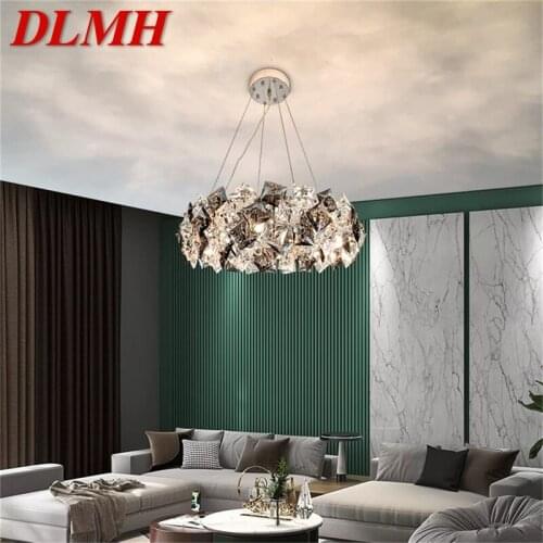 DLMH Pendant Light Postmodern Luxury Crystal LED Lamp Fixture For Home Dining Living Room