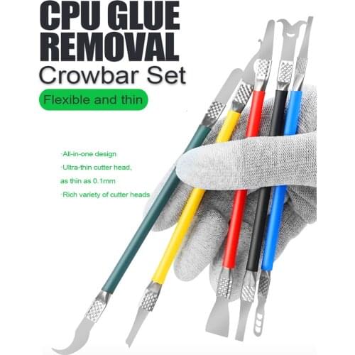 RELIFE RL-049B 5IN1 Double-Headed Multi-Function Prying Knife FOR Phone Repair Remove Cpu Motherboard Separation Knife Tool