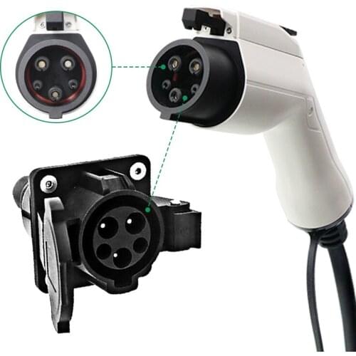 EV Charger Type 1 Socket Testing Use Connector Chargers Use Electric Car