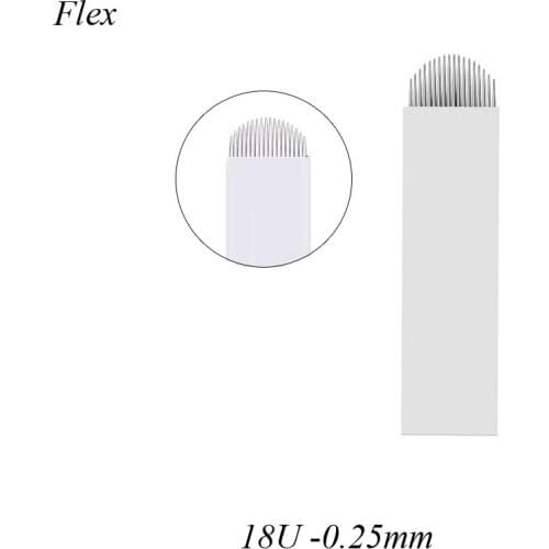 0.25mm 18U CF Permanent Makeup Needle Manual Eyebrow Tattoo Microblade For Tattoo Manual Pen