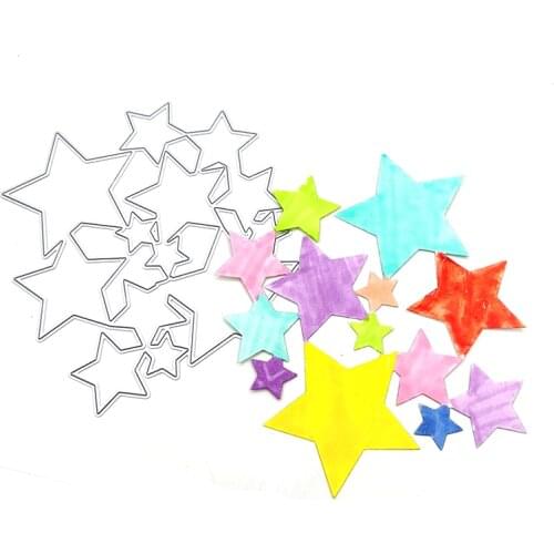Julyarts Star Die Cuts for Card Making Scrapbooking Material Decor Greeting Card Metal Dies Stencil DIY Scrapbook