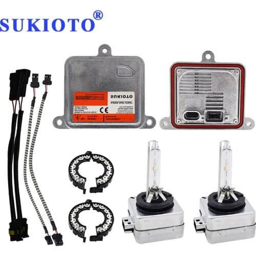 SUKIOTO 55W D1S HID Canbus Xenon Headlight Kit D8S 5000K 4300K 8000K 6000K D3S HID Xenon Lamp Bulb Electronic D1R HID Ballast