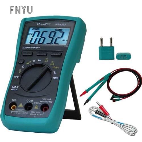 Pro 'sKit MT-1232-C Multi-Functional multimeter Autorange Digital DC AC Voltage Current Resistance Frequency Tester multimeter