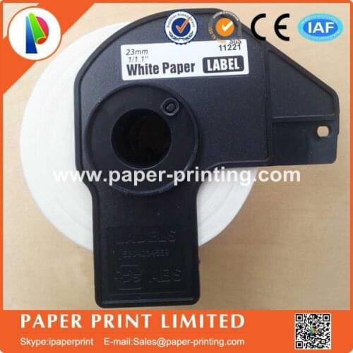 20 Rolls Brother Compatible DK-11221 Label DK-1221 Adhesive Sticker 23X23mm Etiketten 1000Pcs DK11221 Thermal Label