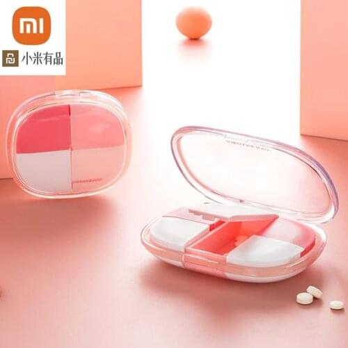 Xiaomi Environmental protection small pill box portable one-week divided pill box with storage pill box mini pill box sealed box