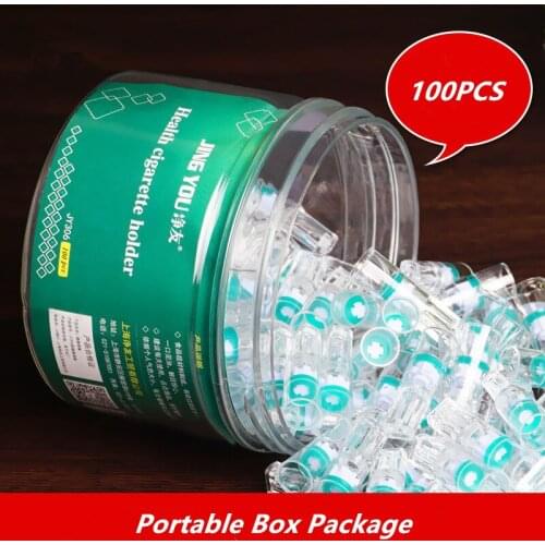 Disposable Tobacco Filter Cigarette Mouthpiece Cigar Filter Jet Holder Safe Smoking Healthy Gardget Gifts For Men 100Pcs/Box