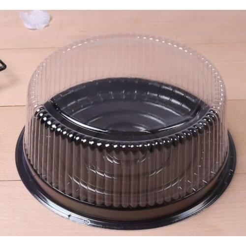 Wholesale big round cake box/ 8 inches cheese box /clear plastic cake container / big cake holder Free Shipping lin4536