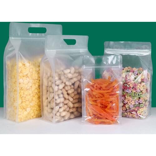 50Pcs PE Seal Ziplock Food Packing Bags Reusable Kitchen Storage Pouch Reusable Rice Noodles Insect-proof Dry Goods Packaging
