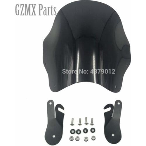 Motorbike Front Glass Windshield WindScreen w/ Mount Bracket For Yamaha V-MAX VMAX 1200 VMAX1200 V-MAX1200 1985-2007