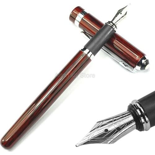 Duke 962 Elegant Series Fountain Pen Medium Nib , Wood Color Writing Gift Pen For Office & School & Home