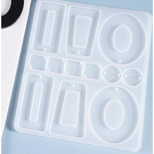 Crystal Epoxy Resin Mold Earrings Pendant Casting Silicone Mould DIY Crafts Tool N0HE