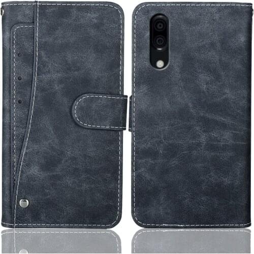 Luxury Wallet Sharp Aquos C10 Case 5.5" Vintage Flip Leather Cases Business Protective Cover With Front Card Slots Phone Book