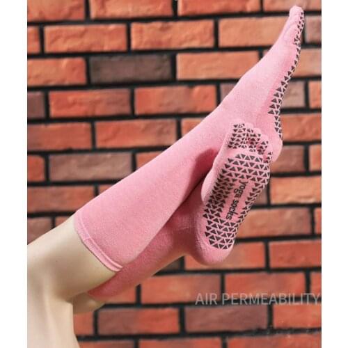 High Quality Yoga Socks Women Knee High Long Five Toes Non Slip Gym Fitness Socks