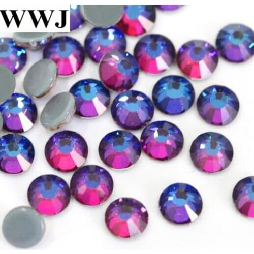 Ss3,ss4,ss5,ss6,ss8,ss10,ss12,ss16,ss20 ss30 Crystal Volcano Hotfix Rhinestones Iron On Flat Back Crystals Jewelry