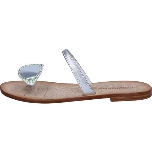 EDDY DANIELE sandals women leather silver