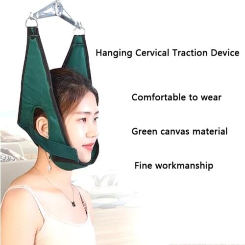 1PC Hanging Neck Traction Belt Posture Corrector Support Neck Stretching Device Fixing Straps for Adult Home Medical Equipment