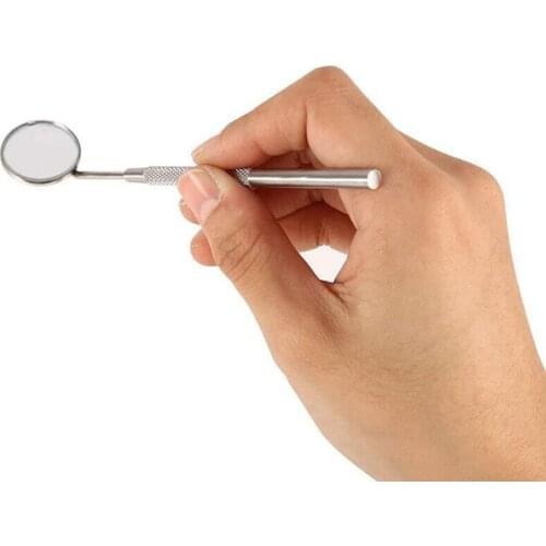 1 Pc Stainless Steel Dental Mirror Teeth Hygiene Mouth Inspection Oral Care Accessories