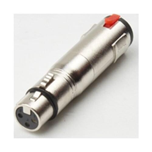 10pcs/lot 3Pin XLR fmale to 6.35mm stereo female audio Adapter Connector xlr female to 6.35mm female audio connecotr