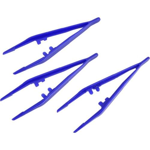 10pcs Plastic Tweezers Medical Beads Small Disposable Tweezers Tools Forceps Wholesale