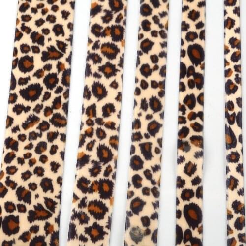 2 yards/lot Leopard Print Velvet Ribbon Wedding Party Decoration Handmade Ribbon Gift Wrapping Hair Bows DIY Christmas Ribbon