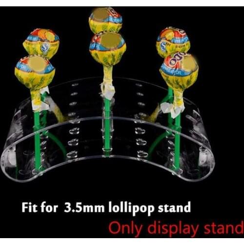 Acrylic Lollipop Display Stand Wedding Party Candy Dessert Stick Holder Acrylic Rectangle Shape Durable Display Holder Bakeware