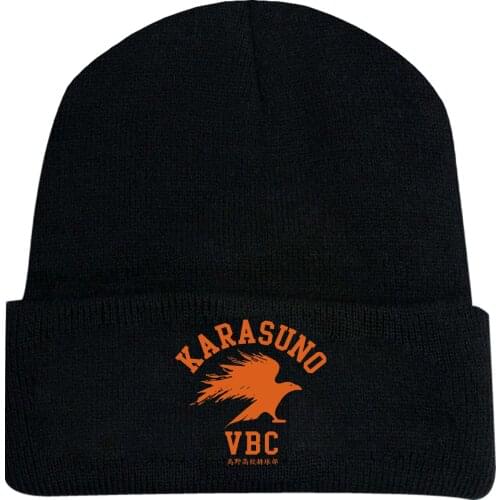 Anime Haikyuu!! Hinata Tobio Kageyama Knitted Masked Hat Brimless Pullover Cap Headgear Helmet