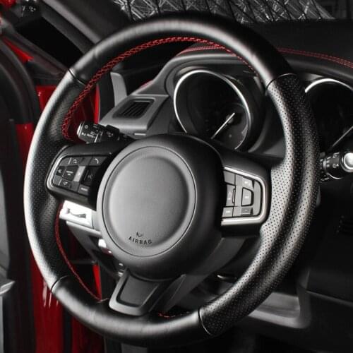 Car steering wheel for Jaguar F-PACE XF 2016 F-TYPE 2013-2019 XFL 2017/2018 XEL2018/2019 E-PACE Custom interior Steering cover