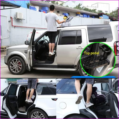 Auto Universal Climbing Car Roof Door Lock Folding Pedals Top Auxiliary Ladder Multi-Function Hook Pedal Door Pedal Car Door