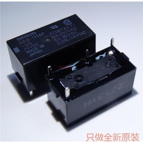 Free shipping lot (5 pieces/lot) 100%Original New G6B-1114P-US-24V G6B-1114P-US-24VDC G6B-1114P-US-DC24V 4PINS 5A Power Relay