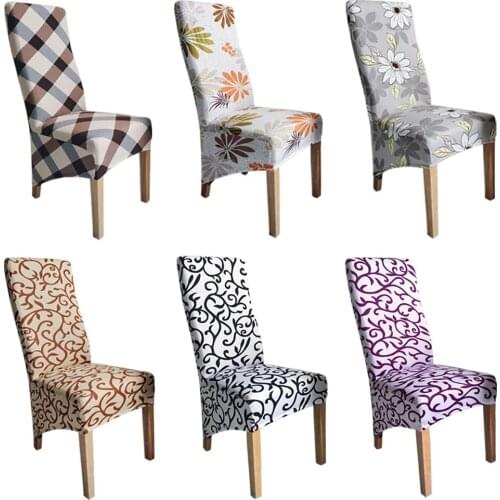 AnnieBritney Long Back XL Size Chair Cover Europe Style Big Size Seat Chair Covers Restaurant Hotel Party Banquet Slipcovers