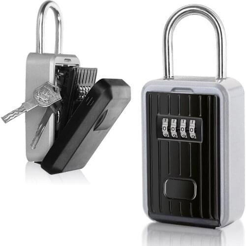 Door handle hook free installation password box key box password key box password key storage box