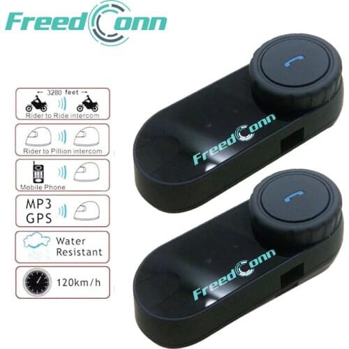 FreedConn T-COM VB Interphone Bluetooth Motorcycle Helmet Headset Motorcycle Intercom Moto Helmet Walkie Talkie With FM Radio