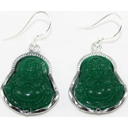 Hot Sell Chines Style jade With Buddha Earring