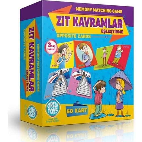 Child Intelligence Development Game - Contrasting Concepts-English English Educational Game Set 3 Years Old And Over - Brain A