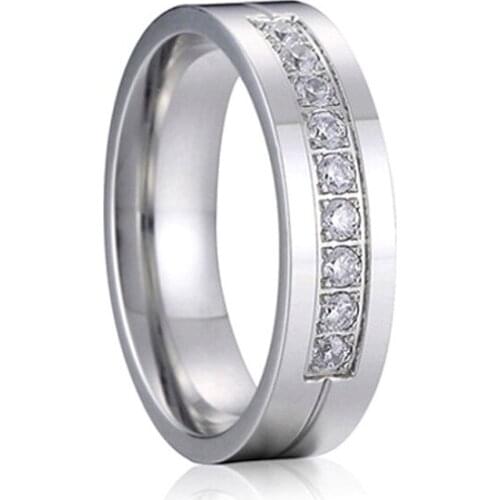 Rings jewelry women wedding white gold silver color love alliance cz diamond engagement anniversary couple rings female ladies