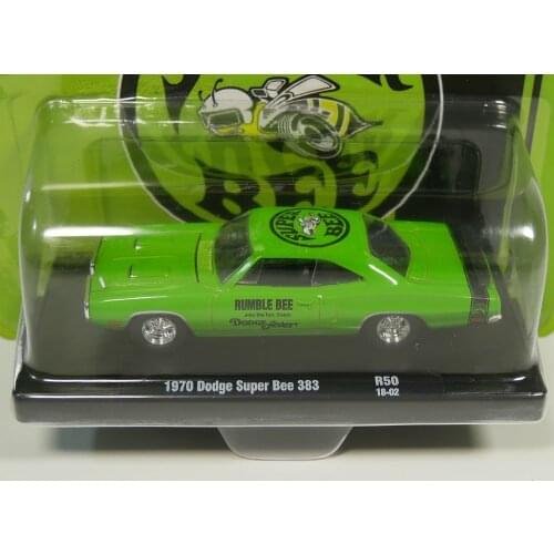 M2 1:64 1970 Dodge Super Bee 383 alloy toy car toys for children diecast model car Birthday gift