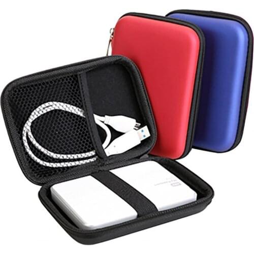 Multifunction 2.5 Inch USB External Hard Disk Drive Protective Cover Mini Storage Case Zipper Bag